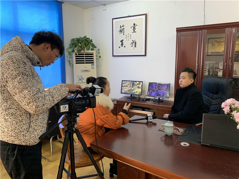 河南電視臺來公司采訪